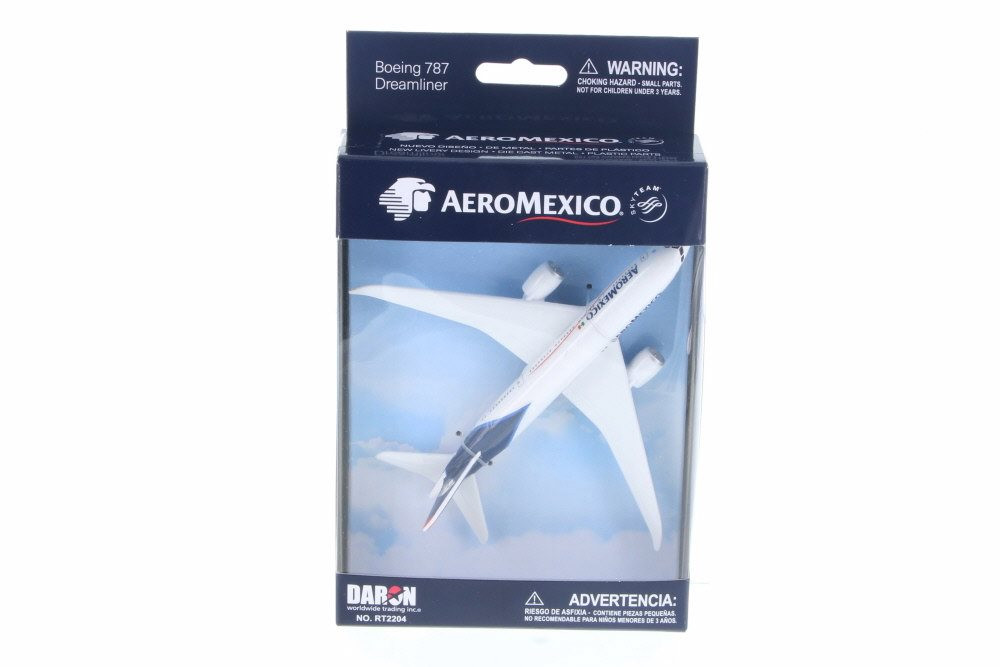 Aeromexico Boeing 787 Single Plane, White - Daron RT2204 -  Diecast Model Toy Car