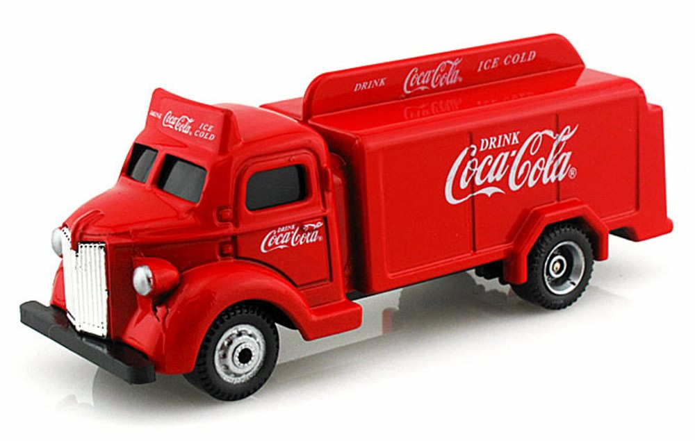 1947 Bottle Truck, Red - Motor City Coca-Cola 440537 - 1/87 scale Diecast Model Toy Cars