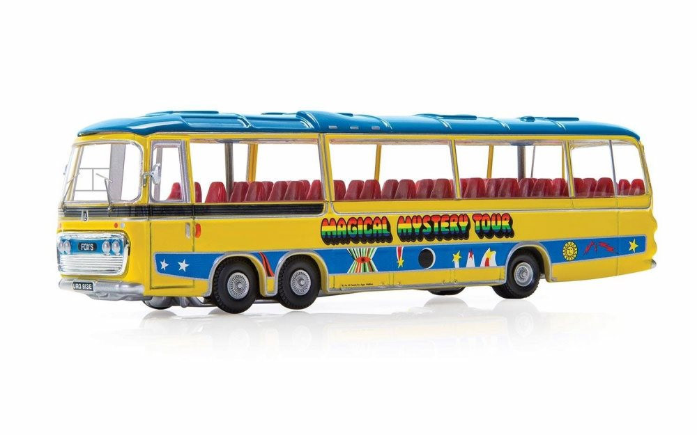 The Beatles Magical Mystery Tour Bus, Yellow - Corgi CG42418 - 1/76 scale Diecast Model Toy Car