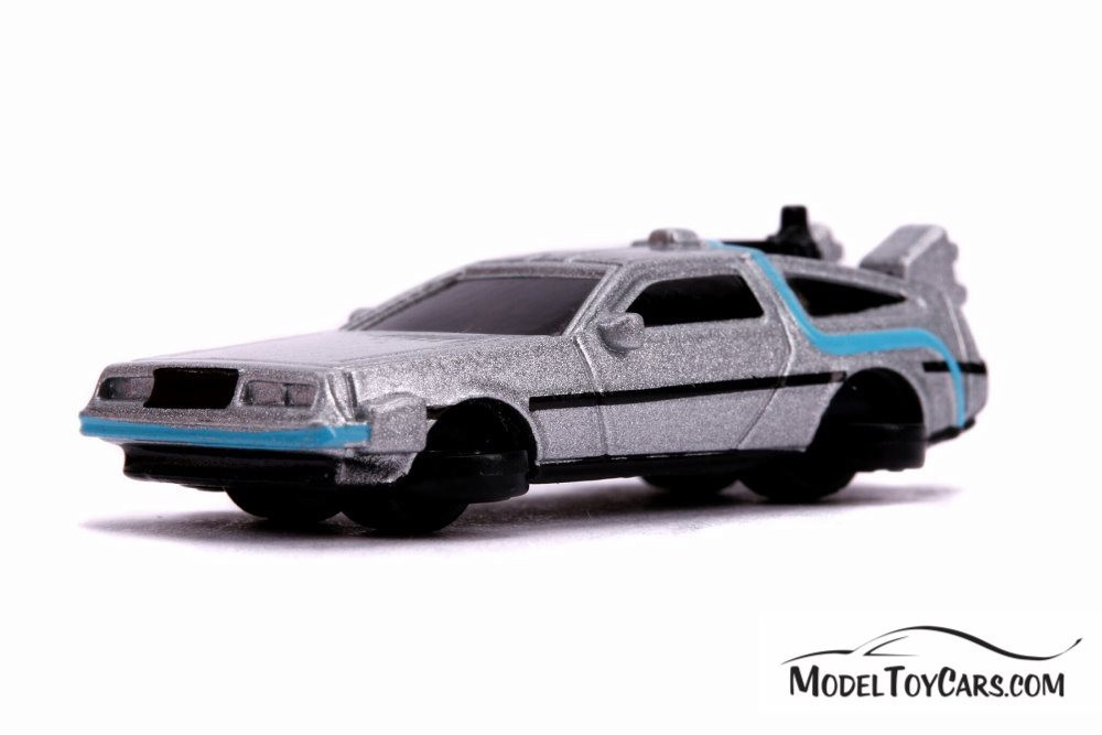 Back To The Future Time Machines 3-Pack, Gray - Jada 31583 - 1/65 scale Diecast Model Toy Car