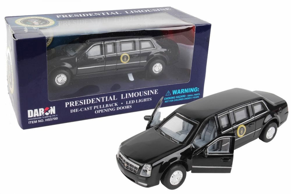 Presidential Pullback Limo, Black - Daron HS5700 - Diecast Model