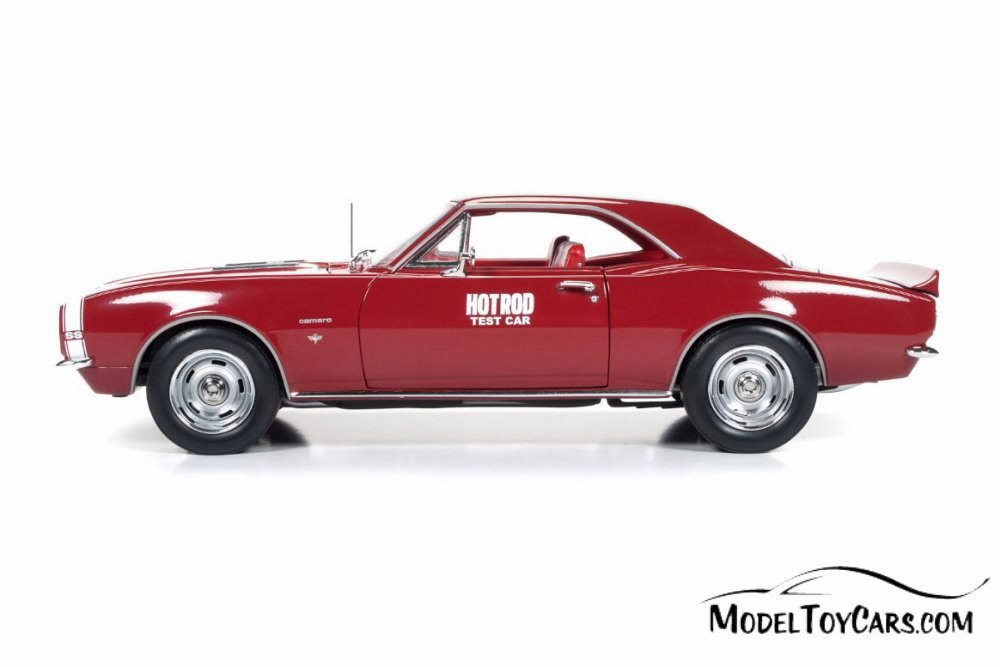 1967 Chevy Camaro SS Hard Top, Bolero Red - Auto World AMM1163 - 1/18 Scale Diecast Model Toy Car
