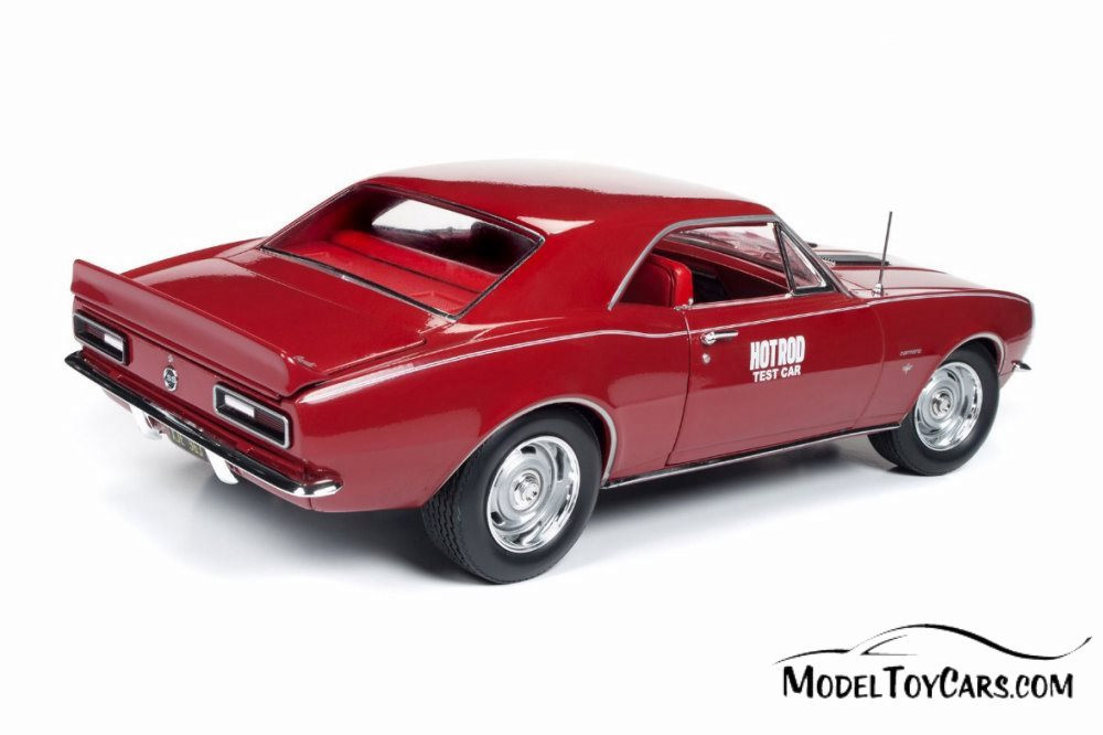 1967 Chevy Camaro SS Hard Top, Bolero Red - Auto World AMM1163 - 1/18 Scale Diecast Model Toy Car