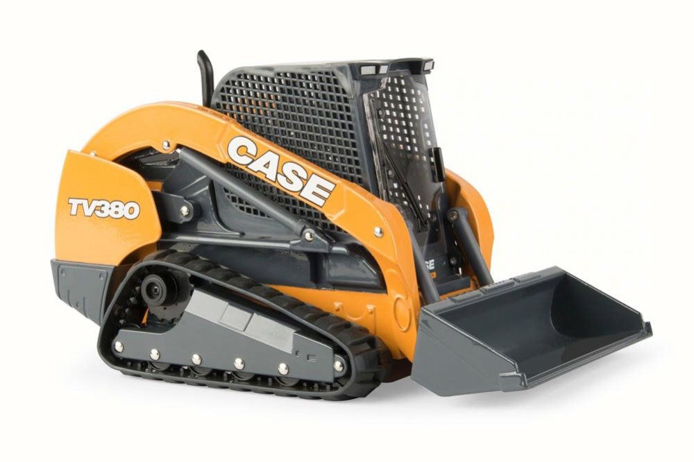 TV380 Compact Track Skid Steer Loader, Yellow - TOMY 44122 - 1/16