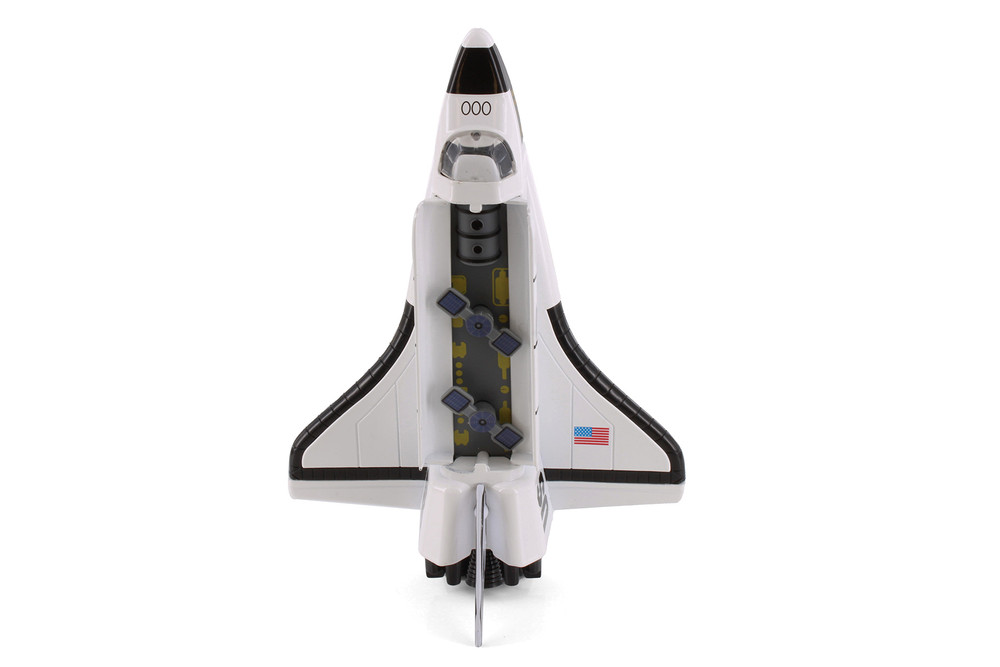 Pullback Discovery Space Shuttle, White - Daron PMT51355 - Diecast