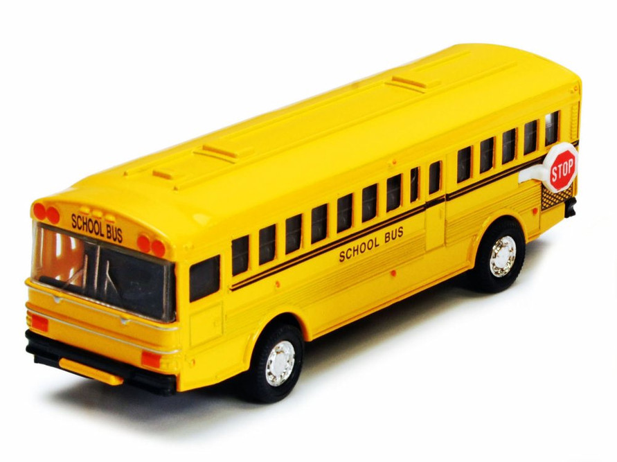 Metro School Bus, Yellow - Showcasts 9830D - 5 Inch Scale Diecast Model Replica