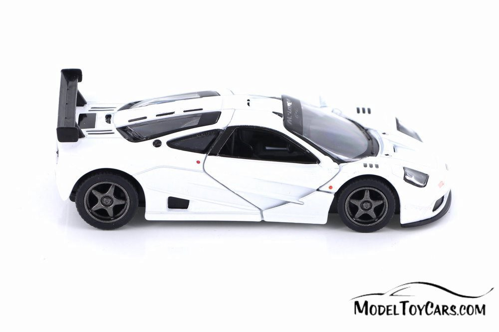 1995 McLaren P1 GTR Hardtop, White - Kinsmart 5411D - 1/36 scale Diecast Model Toy Car