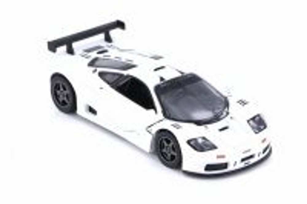 1995 McLaren P1 GTR Hardtop, White - Kinsmart 5411D - 1/36 scale Diecast Model Toy Car