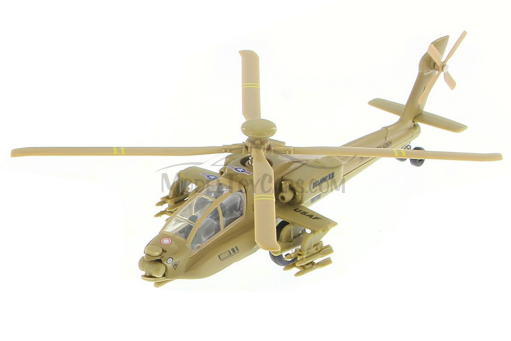 X Forces Attack Helicopter, Desert Tan - Showcasts 51265 - Diecast Model Toy Car (1 helicopter, no box)