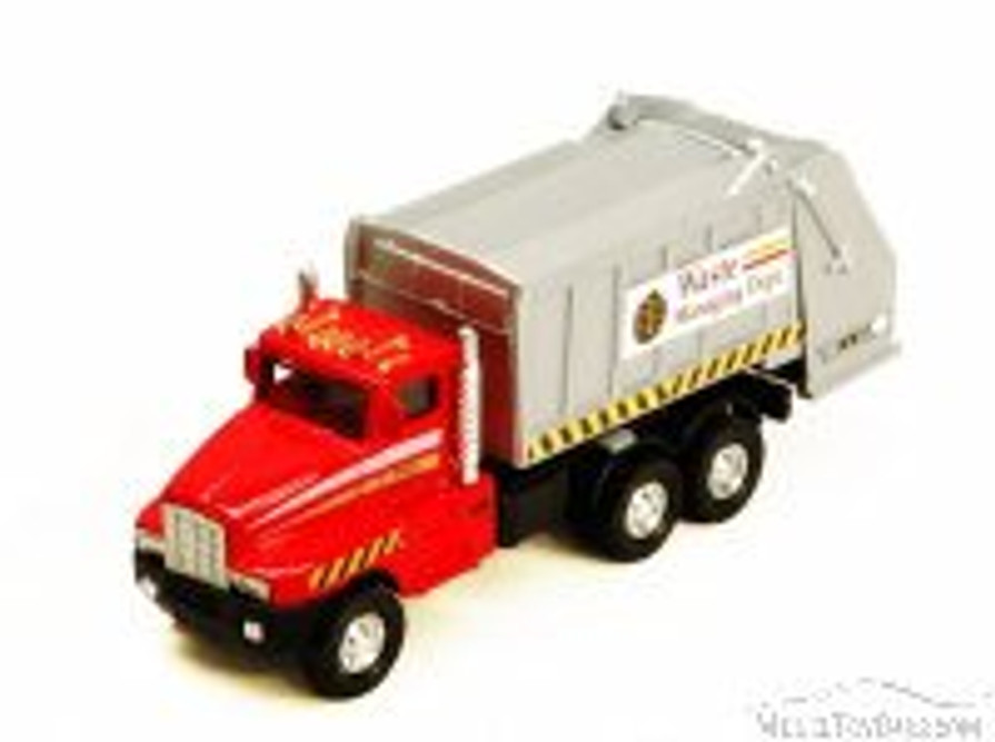 Garbage Truck, Red - Showcasts 9911DG - 6 Inch Scale Diecast Model Replica