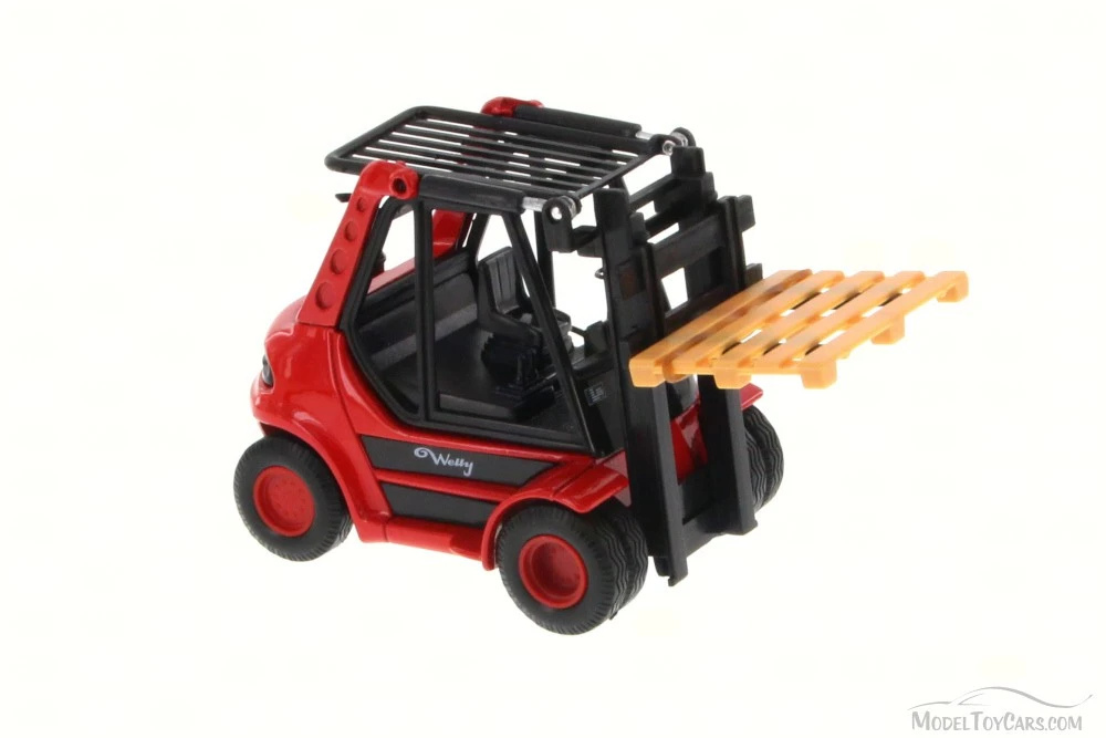 Action Fork Lift Truck, Red - Welly 92010/6D - 5.5" Long  Collectible Model