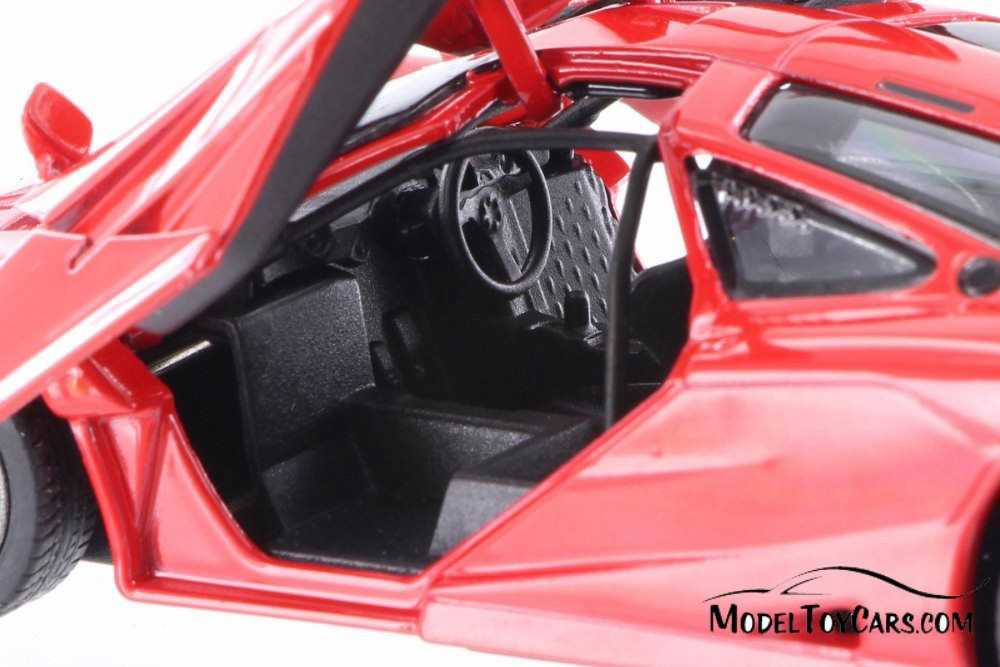 1995 McLaren P1 GTR Hardtop, Red - Kinsmart 5411D - 1/36 scale Diecast Model Toy Car