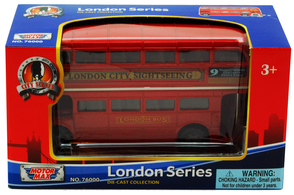 London Double Decker Bus , Red - Motormax 76002 - 4.75&quot