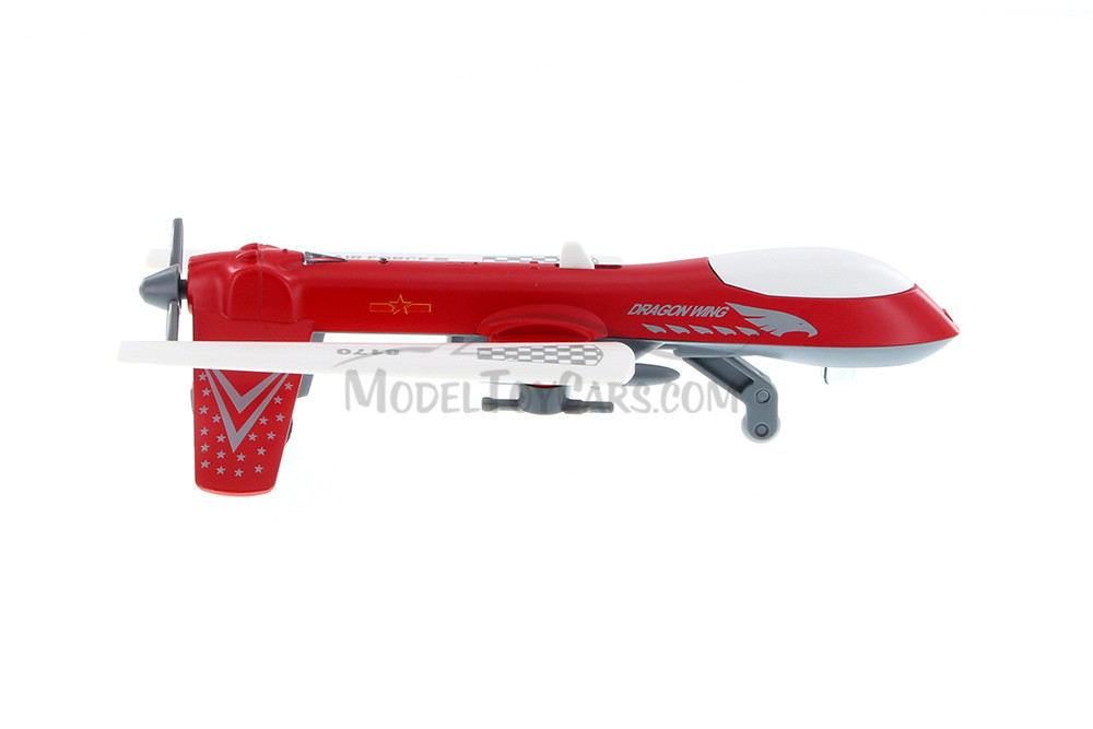 Predator Drone w/ Light & Sound, Red - Daron TM8170 - Diecast
