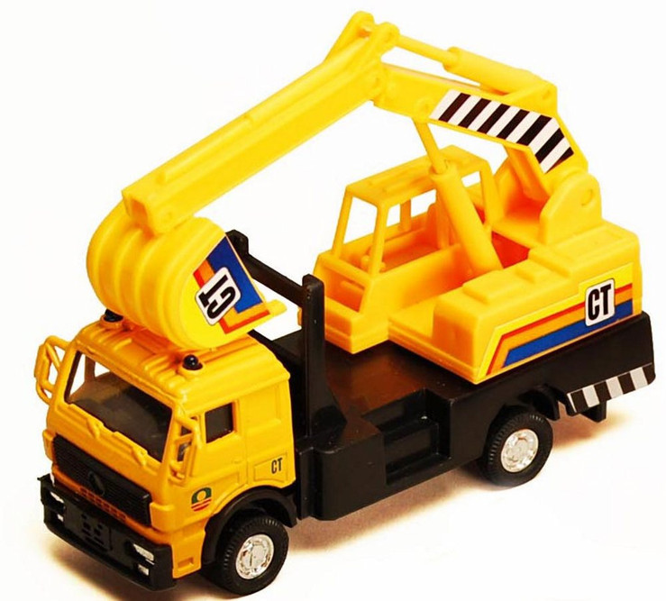 Excavator, Yellow - Showcasts 9531/4D - 4.5 Inch Scale Diecast Model Replica