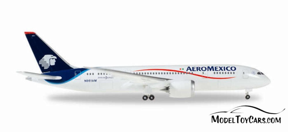 Aero Mexico 787-8, White - Herpa HE529815 - 1/500 Scale Diecast Plane Replica