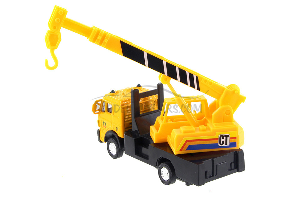 Construction Trucks Hydraulic Crane,  Yellow  - Showcasts 9531/4D -  Diecast Model Toy Car