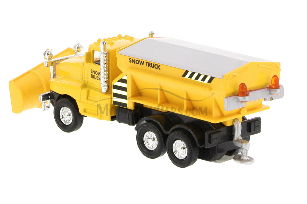 Snow Plow Truck, Yellow - Showcasts 9915D - 5.75 Inch Diecast Model Replica (New, but NO BOX))