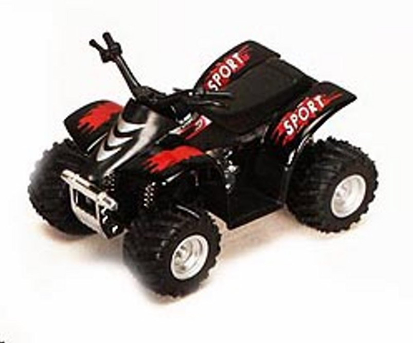 Smart ATV, Black - Kinsmart 3506D - 3.5" Diecast Model Toy Car (Brand New, but NOT IN BOX)