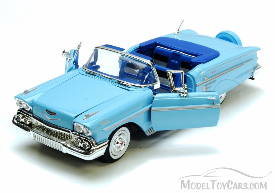 1958 Chevrolet Impala Convertible- Motormax Premium American 73267 - 1/24 Scale Diecast Model Car