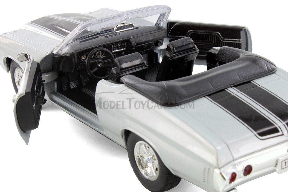 Welly 1971 Chevy Chevelle SS454 Convertible (Four Color Bundle) - 1/24 Scale Diecast Model Cars