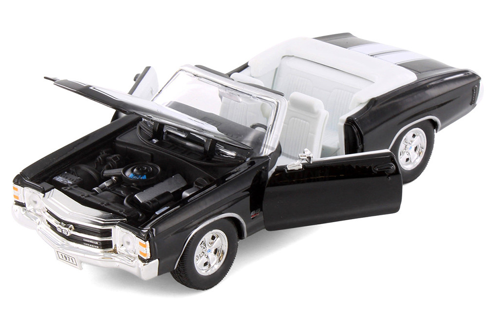 Welly 1971 Chevy Chevelle SS454 Convertible (Four Color Bundle) - 1/24 Scale Diecast Model Cars
