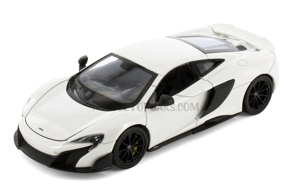 Box of 4 McLaren 675LT Hardtop Diecast Car Set - Showcasts 1/24 Scale Diecast Model Cars, Assorted Colors