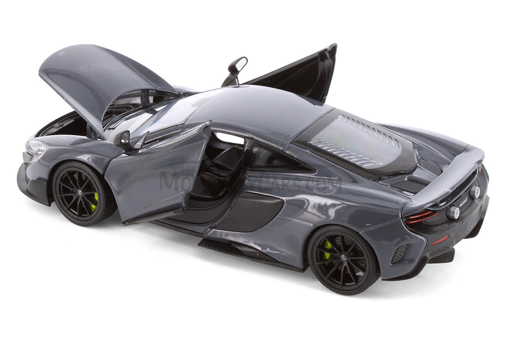 Box of 4 McLaren 675LT Hardtop Diecast Car Set - Showcasts 1/24 Scale Diecast Model Cars, Assorted Colors