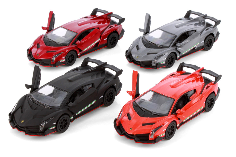 Lamborghini Veneno Diecast Car Package - Box of 12 1/36 scale Diecast Model Cars, Assorted Colors