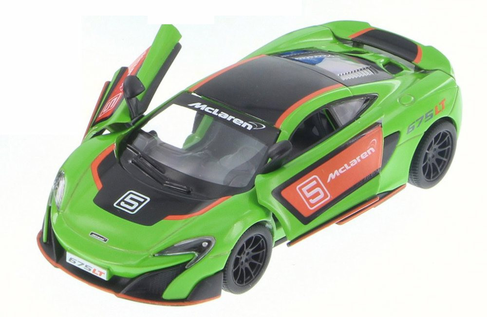 McLaren 675LT w/Prints Diecast Car Package - Box of 12 1/36 Diecast Model Cars, Assorted Colors