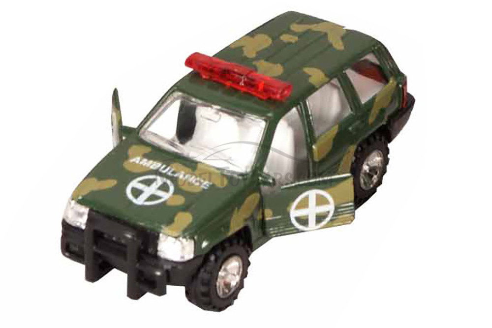 Military Team - Camouflage Diecast Car Package - Box of 12 assorted 5 inch scale Diecast Model Cars