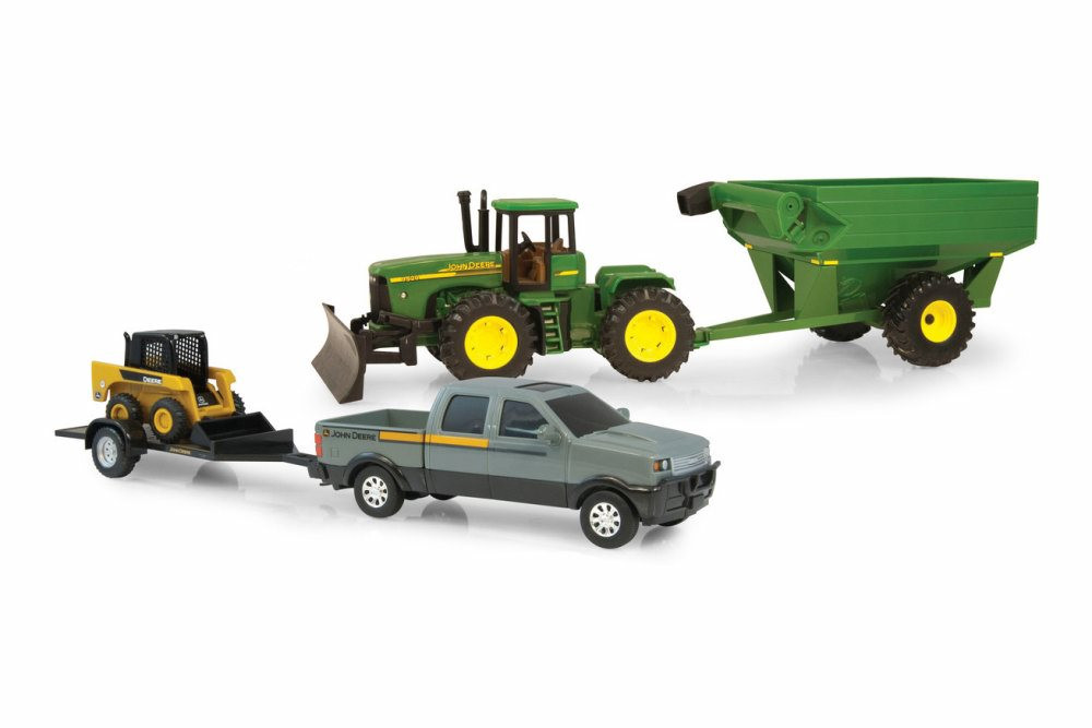 John Deere Mega Hauling Set, Gray - TOMY 45363 - Toy Car