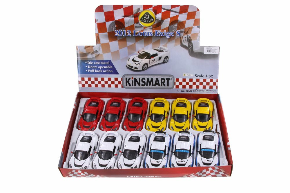 Kinsmart Lotus Exige Assortment Hardtop Diecast Car Set - Box of