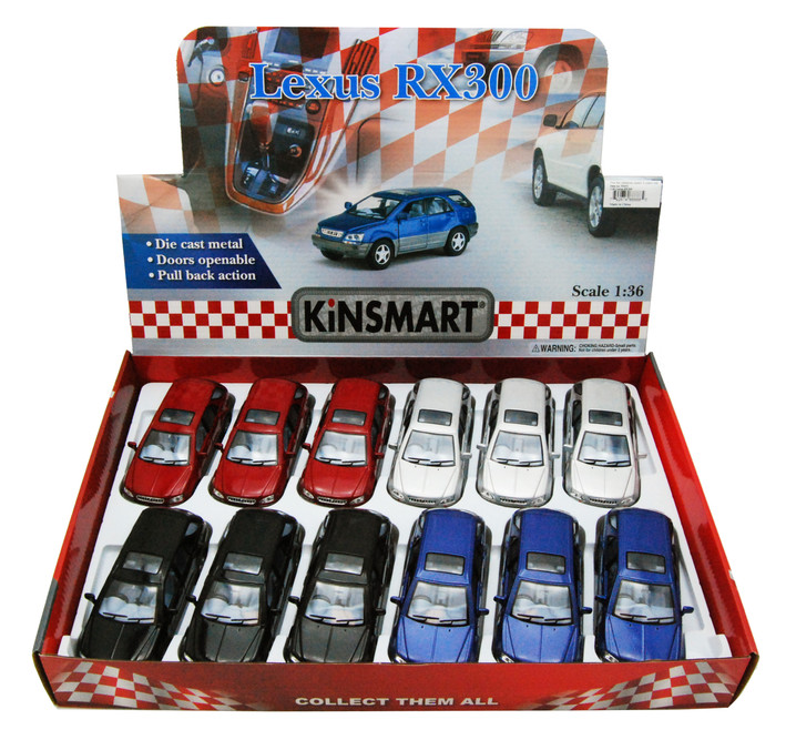 Lexus RX 300 SUV Diecast Car Package - Box of 12 1/36 scale