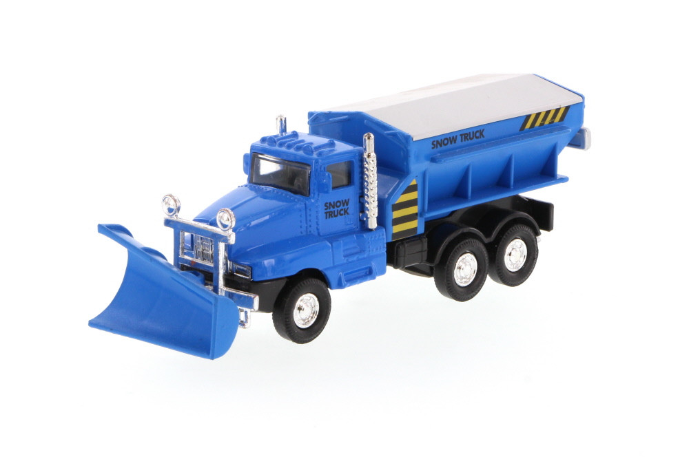 Snow Plow Truck Diecast Car Package - Box of 12 5.75 Inch Scale Diecast Model Cars, Assorted Colors