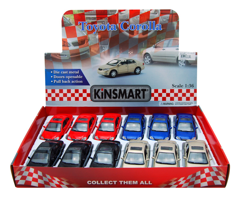 COROLLA　ミニカー　セット Toyota Corolla Diecast Car Package - Box of 12 1/36 scale
