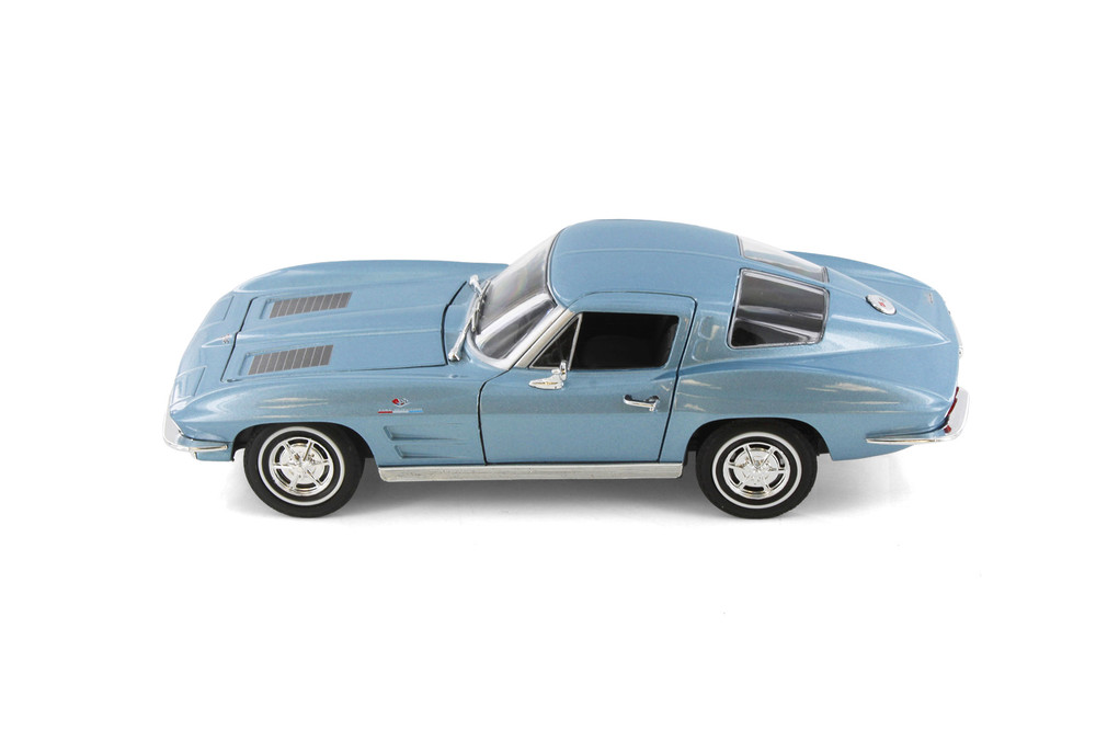 Box of 4 1963 Chevrolet Corvette Hardtop Diecast Car Set - Showcasts 1/24 Scale Diecast Model Cars, Assorted Colors