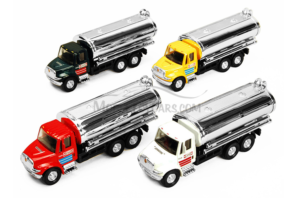  Intl Oil Tanker without Decal Diecast Car Set-Box of 12 1/32 Scale Diecast Model Cars, Assd Colors