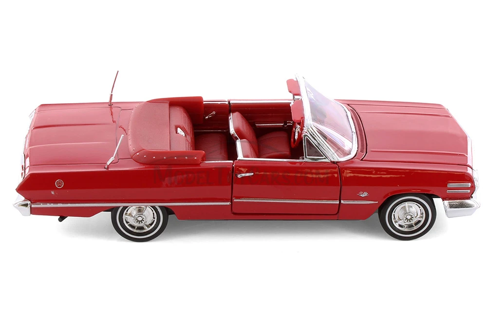 Box of 4 1963 Chevy Impala Convertible (ASSTD) Showcasts® - 1/24 Scale Diecast Model Cars