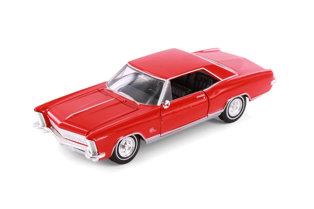 Box of 4 1965 Buick Riviera Grand Sport Set - Showcasts 1/24 Scale Diecast Model Cars, Assd Colors