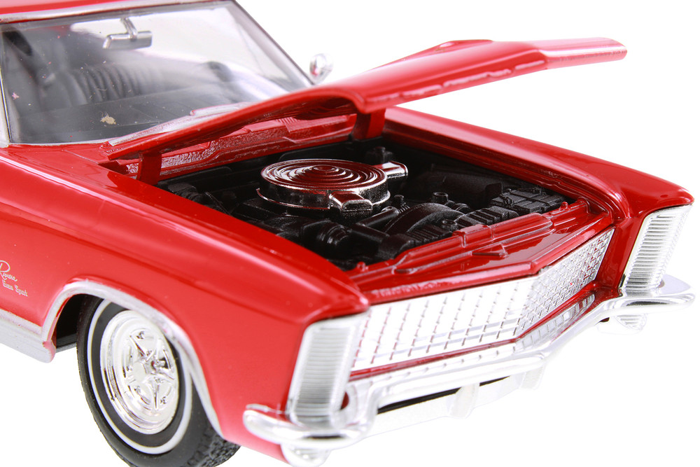 Box of 4 1965 Buick Riviera Grand Sport Set - Showcasts 1/24 Scale Diecast Model Cars, Assd Colors