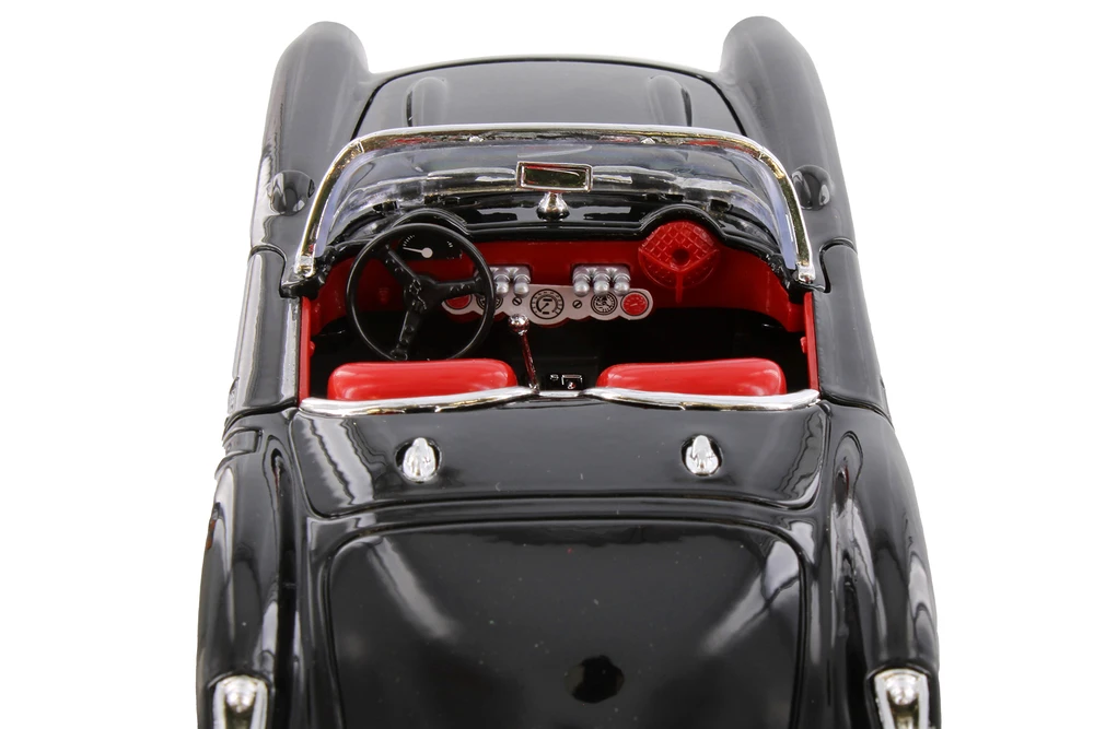 1957 Chevy Corvette Convertible Diecast Car Package - Box of 4 1/24 Scale Diecast Model Cars, Assorted Colors