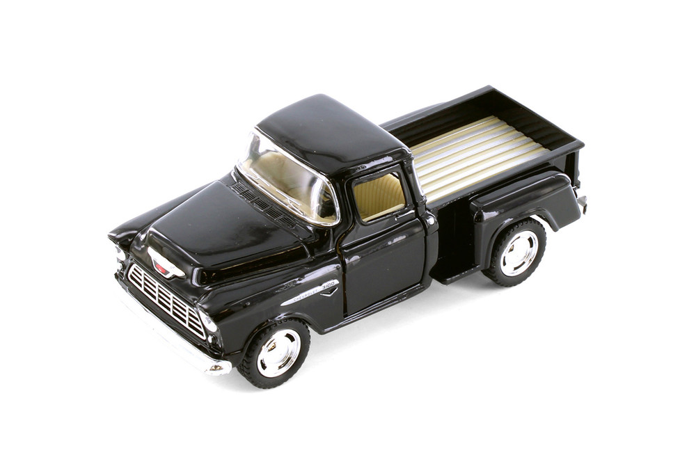 Box of 12 1955 Chevy Stepside Pickup, ASSTD - Kinsmart 5330/6D - 1/32 Scale Diecast Model Toy Cars