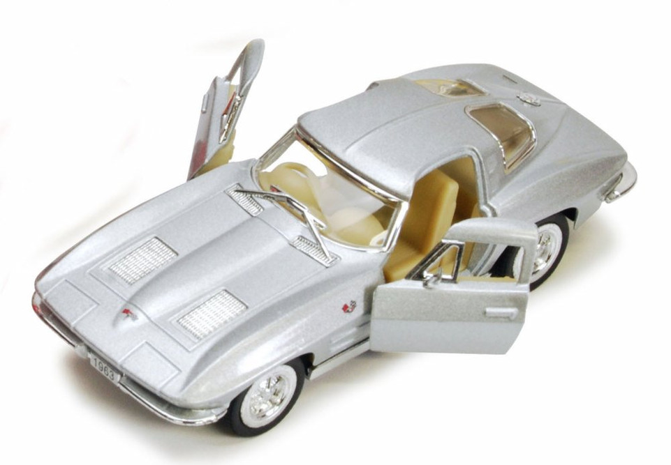 1963 Chevy Corvette Stingray  Car Package-Box of 12 1/36 scale Diecast Model Cars, Assd Colors