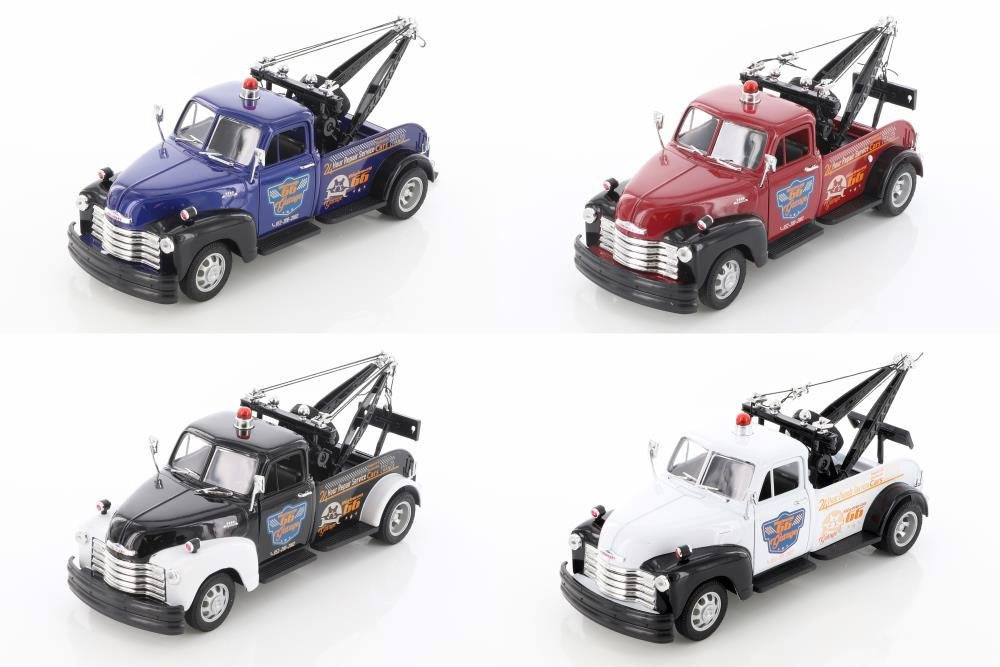 1953 Chevrolet Tow Truck Diecast Car Set - Box of 4 1/24