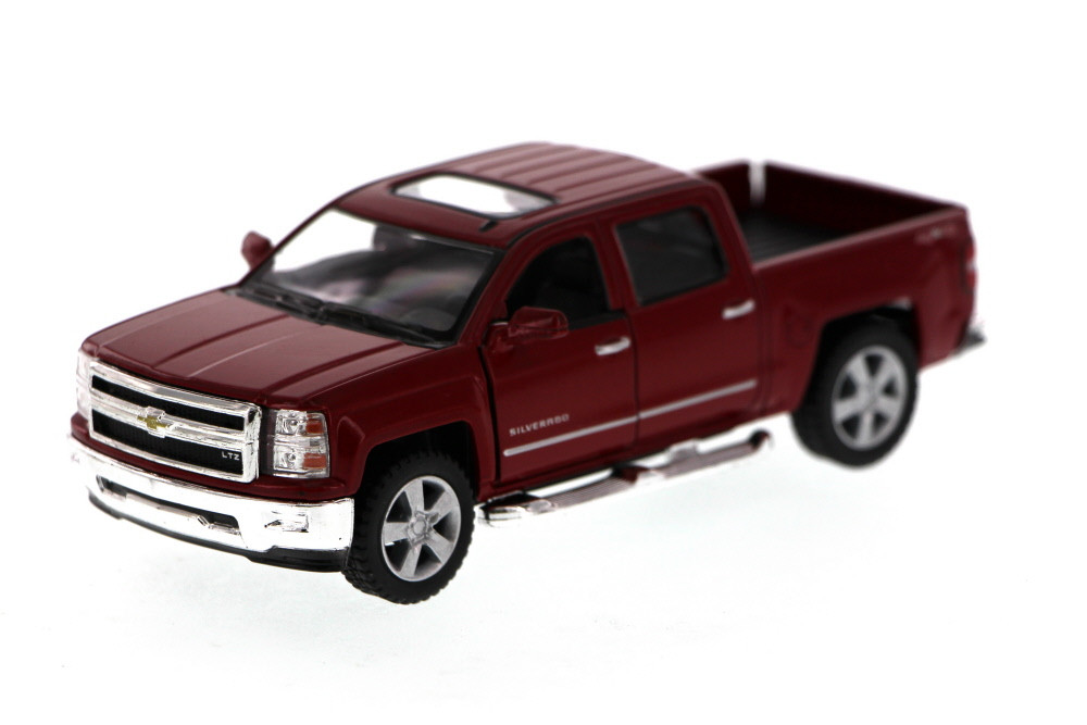 2014 Chevy Silverado Pick-up Truck Toy Car Package - Box of 12 1/46 Diecast Cars, Assorted Colors