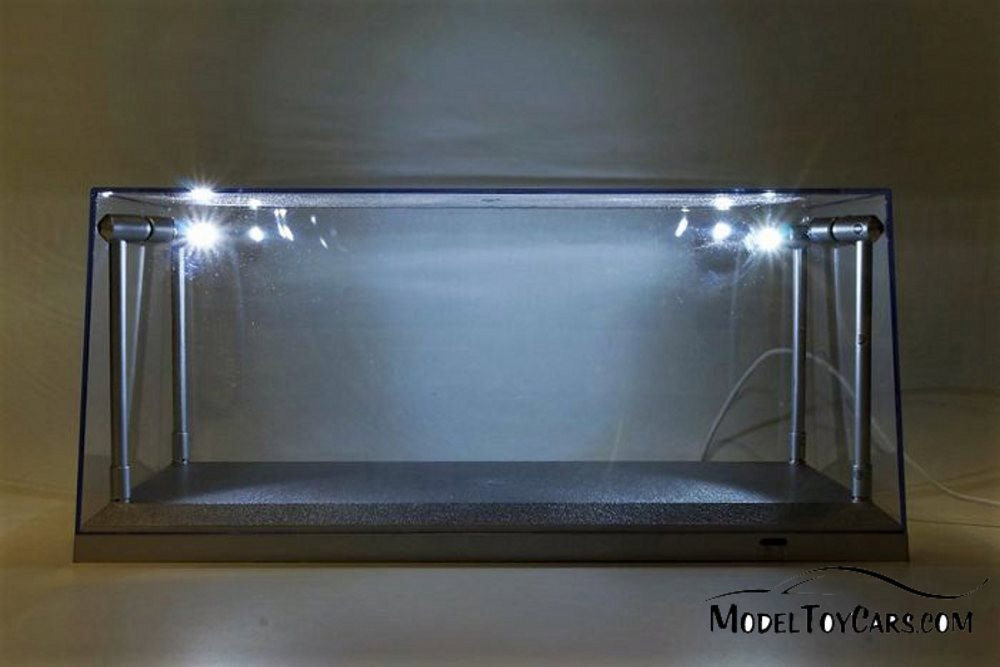 Acrylic LED Display Cases - 1/18 Scale Illuminated Showcase for Diecast Vehicle - BOX OF 6 CASES