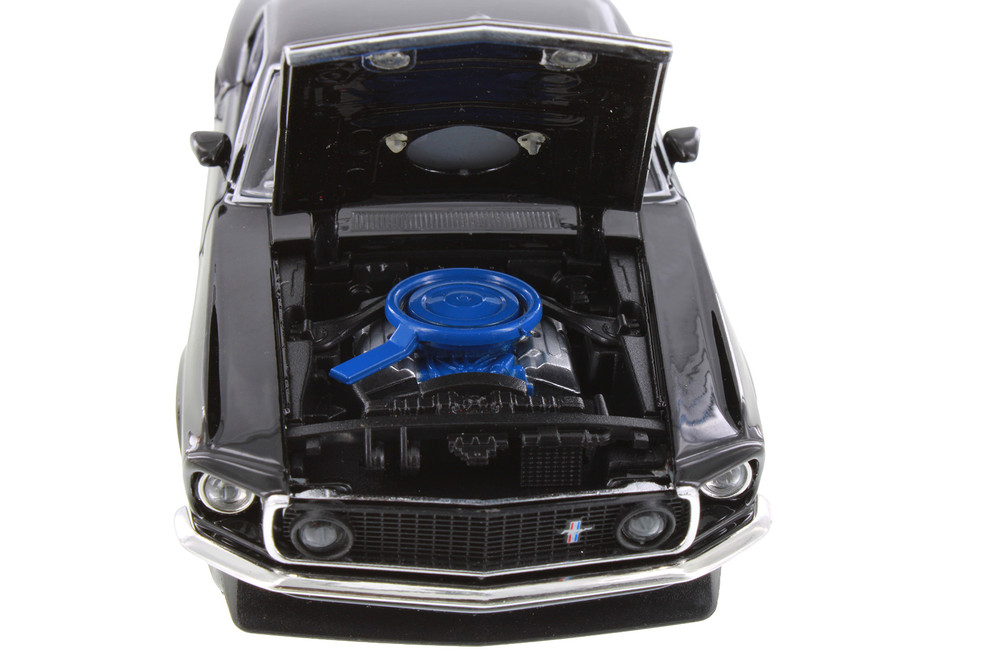 Box of 4 1969 Ford Mustang Boss 429 Hardtop Diecast Car Set - Showcasts 1/24 Scale Diecast Model Cars, Assorted Colors