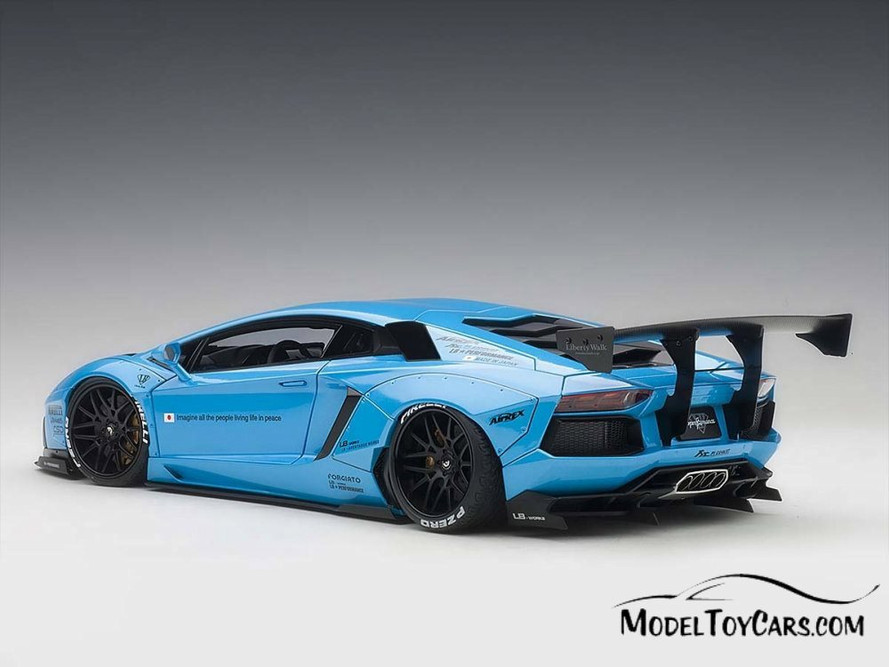 Lamborghini Aventador, Sky Blue - AUTOart 79107 - 1/18 scale Diecast Model Toy Car