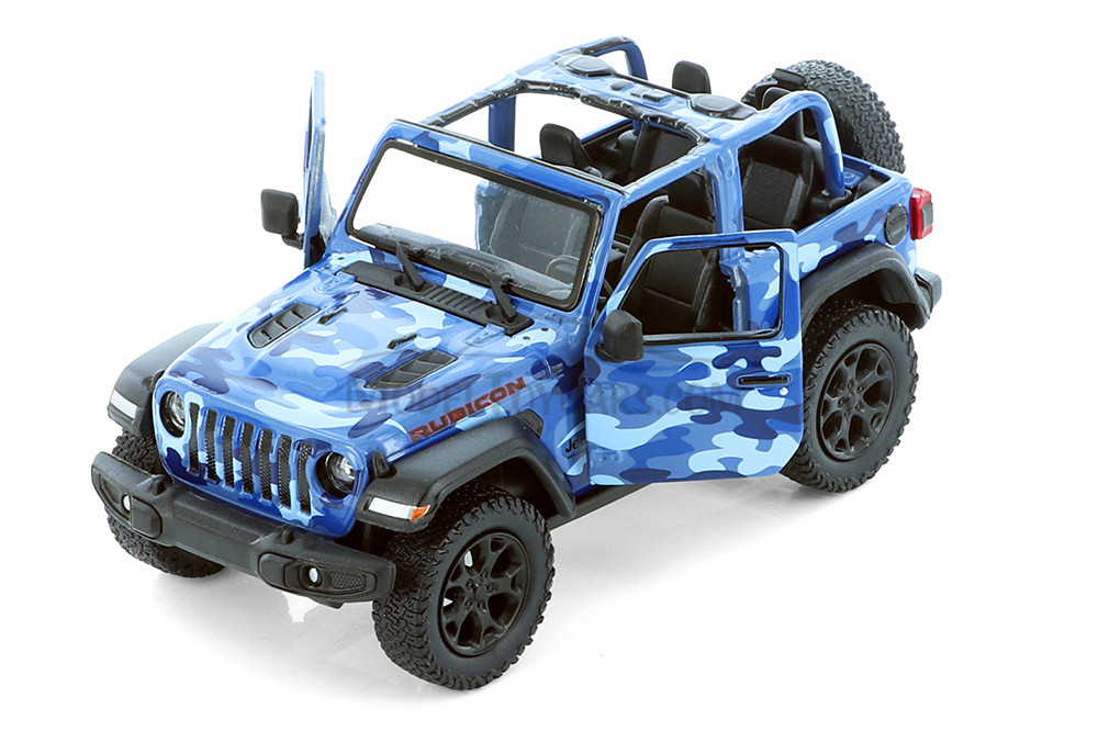 2018 Jeep Wrangler Rubicon Camo Assortment Set-Box of 12 1/34 Scale Diecast Model Cars, Assd Colors